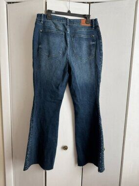Side Panel Log In Judy Blue | Jeans | Judy Blue 4w Rhinestone Side Panel Flare Jeans Like ...
